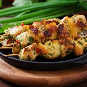 La brochette de poulet