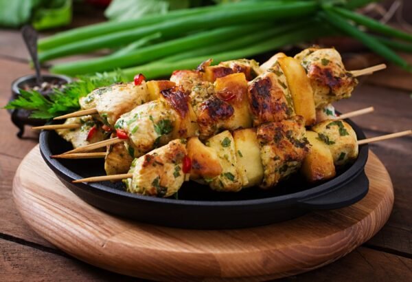 La brochette de poulet