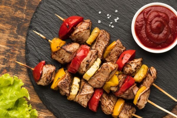 la brochette de boeuf