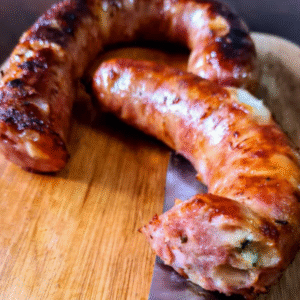 la saucisse au cheddar
