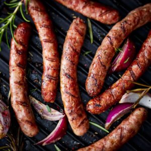 La saucisse poivre vert